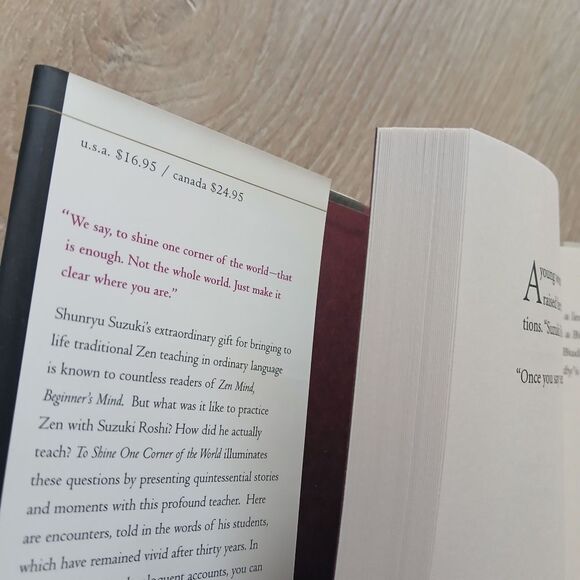To Shine One Corner of the World Book Zen Master Shunrtu Suzuki First Edition - Picture 5 of 8